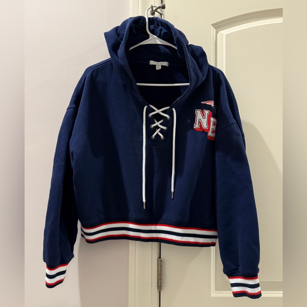 New England PATRIOTS - Cropped sweatshirt with laces